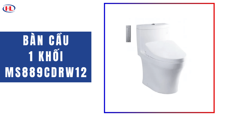 Bàn Cầu 1 Khối MS889CDRW12