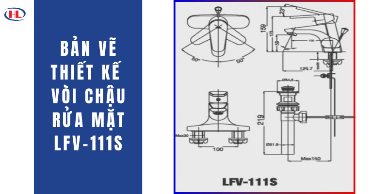 Bản Vẽ Thiết Kế Vòi Chậu Rửa Mặt LFV-111S