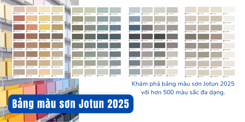 Bảng màu sơn Jotun 2025