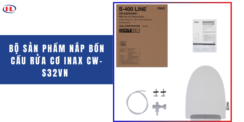 Bộ sản phẩm Nắp Bồn Cầu Rửa Cơ INAX CW-S32VN