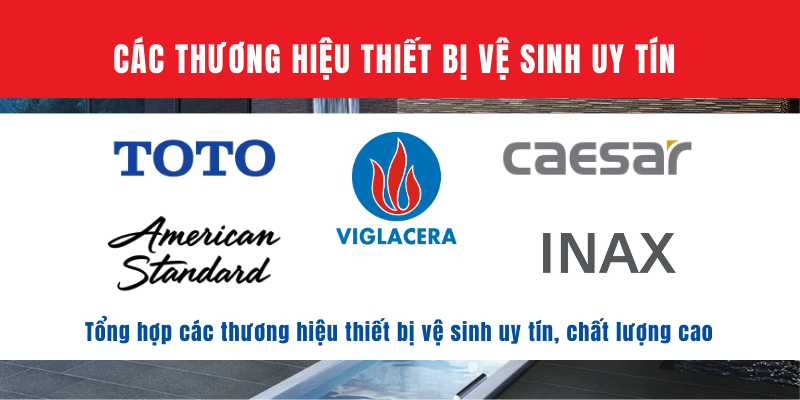 Các thương hiệu thiết bị vệ sinh uy tín