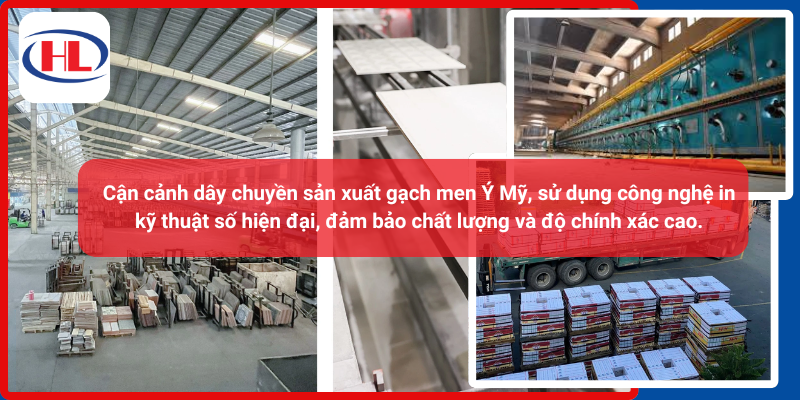 Dây chuyền sản xuất gạch men Ý Mỹ tự động