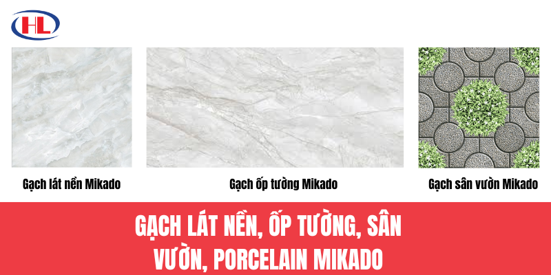 Gạch ốp tường Mikado đa dạng mẫu mã